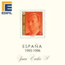 Edifil - España 1993/1996 parcial papel blanco montado transparente o negro