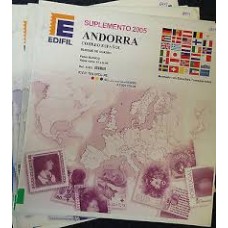 Edifil - Andorra 1928/2015 papel blanco montado transparente o negro