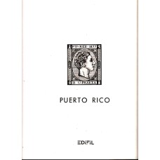 Edifil - Ex-colonias Puerto Rico 1873/1898, papel blanco montado transparente o negro