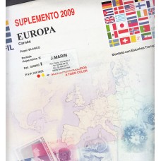 Edifil - Tema Europa 1988/1996 papel blanco montado transparente o negro