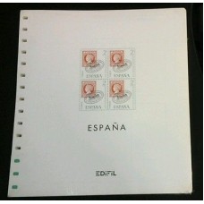 Edifil - España bloque de 4, 1950/1959 papel blanco montado transparente o negro