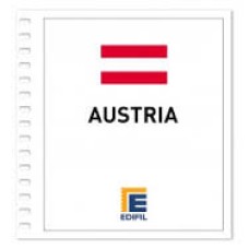 Edifil - Austria 1981/1990 papel blanco montado transperente o negro