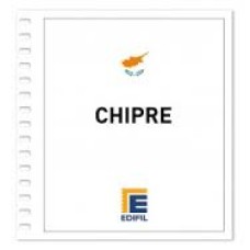 Edifil - Chipre 2001/2005 papel blanco montado transparente o negro