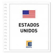 Edifil - Estados Unidos 1996/2000 papel blanco montado transparente o negro