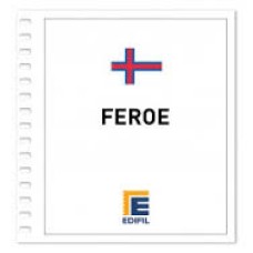 Edifil - Feroe 1991/2000 papel blanco montado transparente o negro
