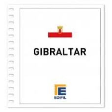 Edifil - Gibraltar 2001/2005 papel blanco montado transparente o negro
