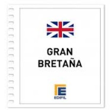 Edifil - Gran Bretaña 1840/1969 papel blanco montado transparente o negro