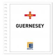 Edifil - Guernesey 1969/1980 papel blanco montado transparente o negro