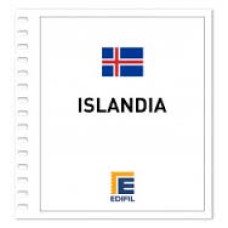 Edifil - Islandia 1996/2000 papel blanco montado transparente o negro