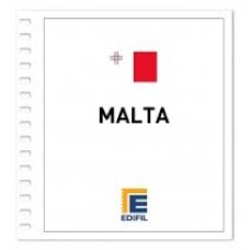 Edifil - Malta 1991/2000 papel blanco s/montar