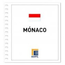 Edifil - Mónaco 1970/1980 papel blanco s/montar