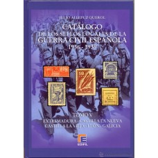 Edifil - Catálogo sellos Locales de la Guerra Civil Española - 1936/1939 - Tomo V Extremadura, Castilla, Castilla León