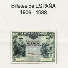 Edifil -  Album billetes Alfonso XIII/Guerra Civil 1906/1938