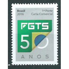 Brasil Correo 2016 Yvert 3592 ** Mnh Fondo de Garantia Tiempo de Servicio FGTS