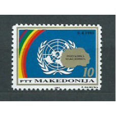 Macedonia - Correo Yvert 14 ** Mnh Naciones Unidas