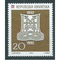 Croacia Correo 1992 Yvert 161 ** Mnh