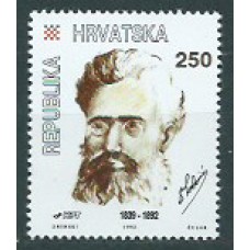 Croacia Correo 1992 Yvert 178A ** Mnh