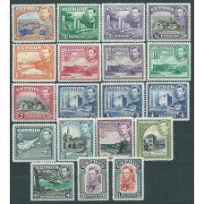 Chipre Correo 1938-51 Yvert 134/46 **/* Mnh/Mh