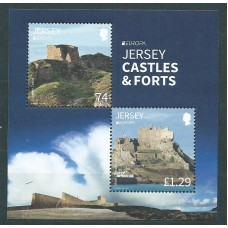 Tema Europa 2017 Jersey Yvert 2182 Hoja ** Mnh Castillos