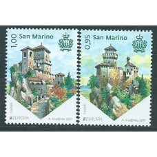 Tema Europa 2017 San Marino Yvert 2500/1 ** Mnh Castillos