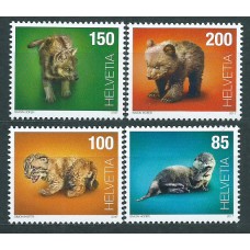 Suiza - Correo 2017 Yvert 2408/11 ** Mnh Fauna