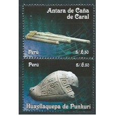Peru Correo 2016 Yvert 2094/95 ** Mnh Instrumentos Musicales