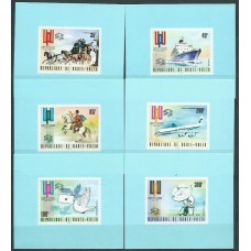 Alto Volta Correo Yvert 323/25+Aereo 174/76 ** Mnh  s/dentar en 6 Hojitas