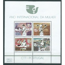 Portugal Hojas 1975 Yvert 16 ** Mnh Año Int de la Mujer