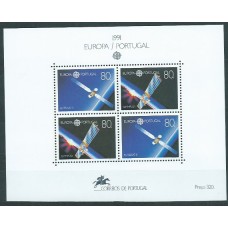 Portugal Hojas 1991 Yvert 79 ** Mnh  Europa