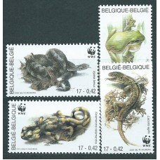 Belgica Correo 2000 Yvert 2895/98 ** Mnh Anfibios ,Reptiles