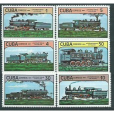 Cuba - Correo 1984 Yvert 2551/56 ** Mnh Trenes