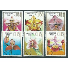 Cuba - Correo 1986 Yvert 2709/14 ** Mnh  Flores orquideas