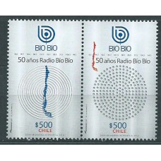 Chile Correo 2016 Yvert 2106/7 ** Mnh Radio Bio Bio