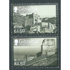 Tema Europa 2017 Gibraltar Yvert 1772/73 ** Mnh Castillos