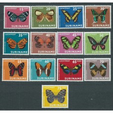 Surinam Aereo Yvert 40/52 ** Mnh Fauna. Mariposas