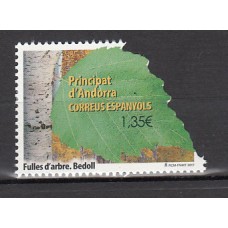 Andorra Española Correo 2017 Edifil 457 ** Mnh Hoja de árbol