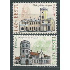 Tema Europa 2017 Estonia Yvert 823/24 ** Mnh Castillos