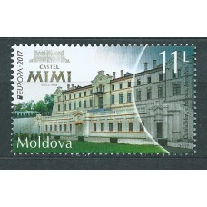 Tema Europa 2017 Moldavia Yvert 865 ** Mnh Castillos