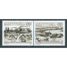 Tema Europa 2017 Lituania Yvert 1089/90 ** Mnh Castillos