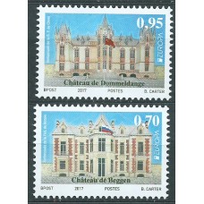 Tema Europa 2017 Luxemburgo Yvert 2070/71 ** Mnh Castillos