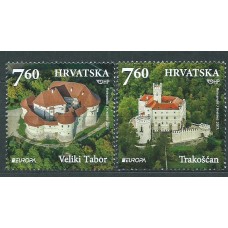 Tema Europa 2017 Croacia Yvert 1183/84 ** Mnh Castillos