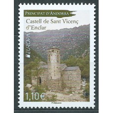 Tema Europa 2017 Andorra Francesa Yvert 797 ** Mnh Castillos