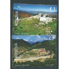 Tema Europa 2017 Kosovo Yvert 244/45 ** Mnh Castillos