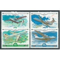 Rusia - Aereo Yvert 138/41 ** Mnh Aviones
