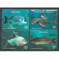 Peru Correo 2016 Yvert 2123/26 ** Mnh Fauna. Peces