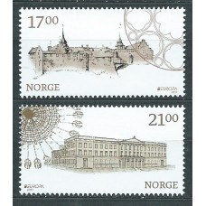 Tema Europa 2017 Noruega Yvert 1877/78 ** Mnh Castillos