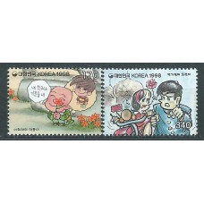 Corea del Sur - Correo 1998 Yvert 1804/5 ** Mnh Comic