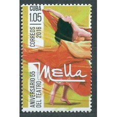 Cuba Correo 2016 Yvert 5500 ** Mnh Anº del Teatro Mella