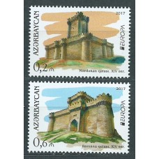 Tema Europa 2017 Azerbaijan Yvert 953/54 ** Mnh Castillos