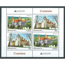 Tema Europa 2017 Rumania Yvert Hoja 509 ** Mnh Castillos